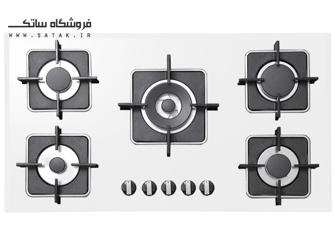 گاز صفحه شیشه ای سفید